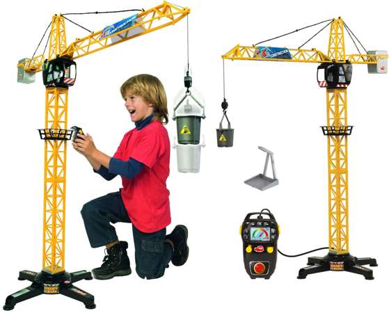Dickie Construction Crane 100 cm steuerbarer Kran mit Sound