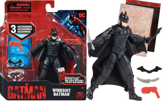 Die Batman bewegliche Action-Figur Wingsuit 10 cm Klappflügel