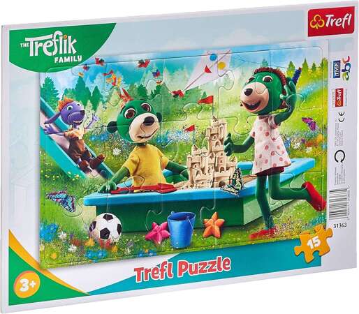 Die Treflik-Familie Frame Puzzles 15 Teile Spaß ab dem Morgen