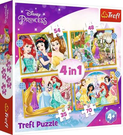 Disney Prinzessinnen Puzzle 4in1 Happy Day 207 Teile