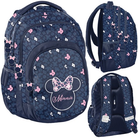 Disney Rucksack Schulranzen navy blau und rosa Minnie Maus Paso 