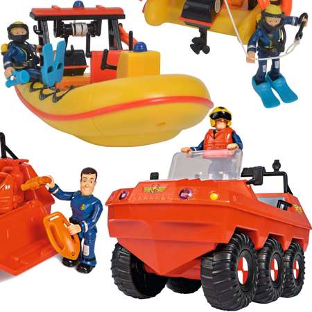 Feuerwehrmann Sam Hydrus Geländewagen-Set und MoNeptunbahn + Figuren