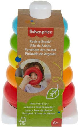 Fisher-Price bunte Pyramide 6 Elemente EKO