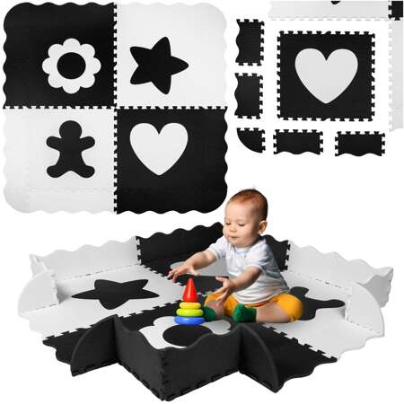 HUMBI Puzzlematte Kinder Baby Spielmatte EVA Schaumstoff 2w1