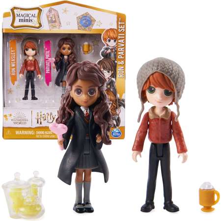 Harry Potter parvati Patil und Ron Weasley Figurenset + Zubehör