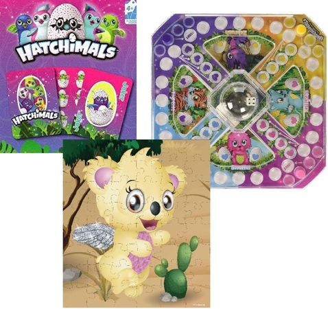 Hatchimals 3W1 Puzzle-Brettspiel Spin Master