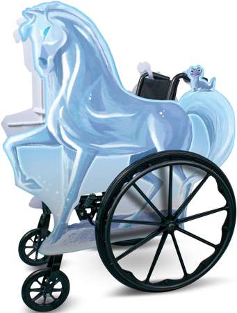 Karnevalskostüm Die Eiskönigin Gefrorene Nokk Rollstuhl Kostüm