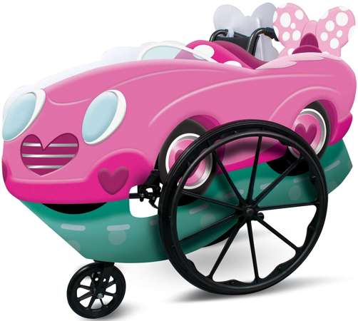 Karnevalskostüm Fahrzeug Minnie Maus// Minnie Mouse rollstuhl