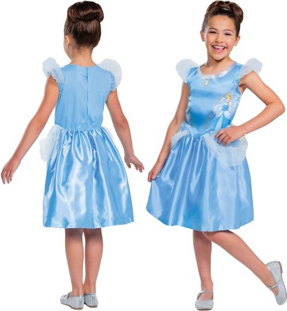 Kinder Faschingskostüm Disney Cinderella 109-123 cm 5-6 Jahre alt