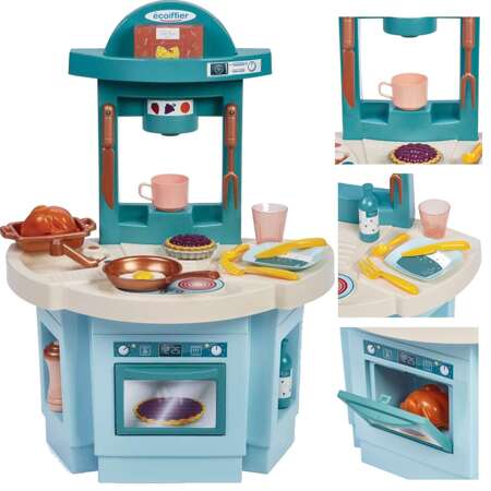 Kinderküche Backofen Herd Kaffeemaschine + Zubehör