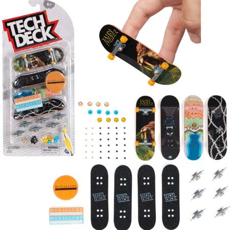 Maxallure Tech Deck 4er-Pack farbenfrohe Fingerboard-Skateboards zum Zusammenbauen