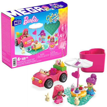 Mega Barbie Color Reveal Cabrio-Bausatz 66 Teile