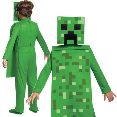 Minecraft Karneval Kostüm Creeper 127-136 cm 7-8 Jahre alt