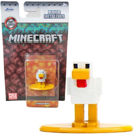 Minecraft Metall Sammelfigur Huhn Nano Metalfigs 3 cm Jada