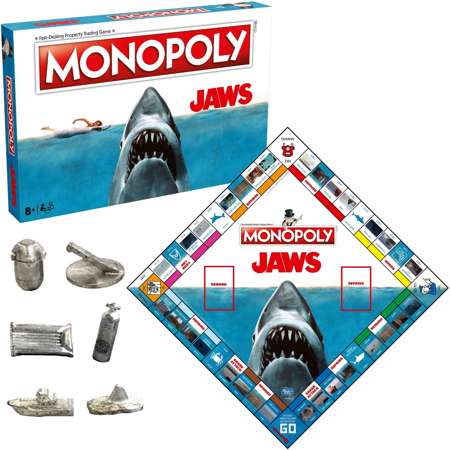 Monopoly Jaws wirtschaftliches Brettspiel Englische Version 