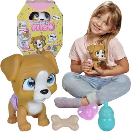 Pamper Petz Interaktive Windelbande Hund 20 cm + Zubehör