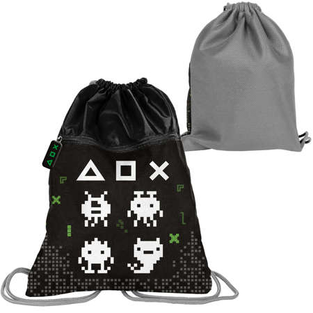 Paso Premium Schuhtasche Pixel Creatures Schwarz