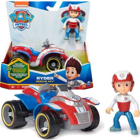 Paw Patrol 2in1 Ryder Quad ATV Rettungsfahrzeug und Figur