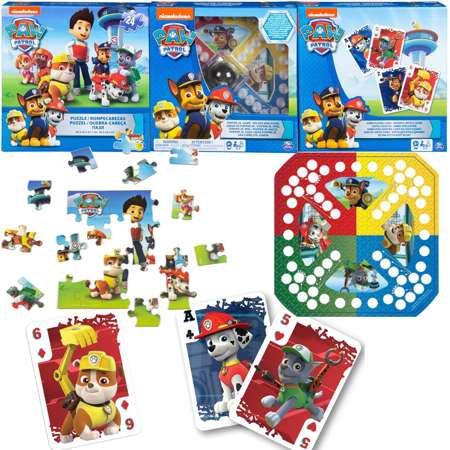 Paw Patrol 3-in-1-Spielset Puzzle Sorry Karten 