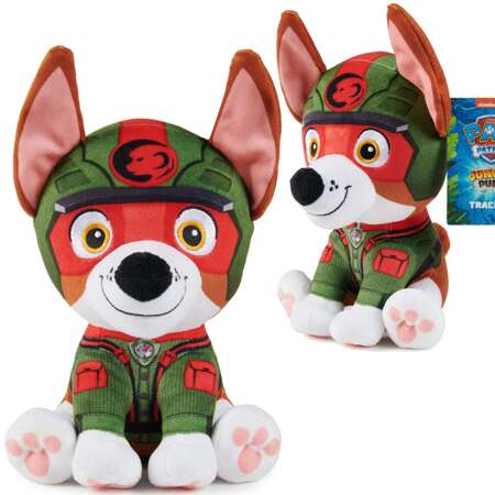 Paw Patrol Jungle Pups Maskottchen Tracker Plüsch Plüschhund 18 cm