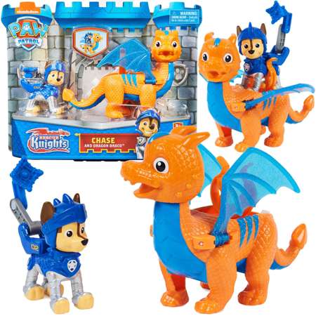 Paw Patrol Rescue Knights Knights 2 Figuren Chase und Draco Drache