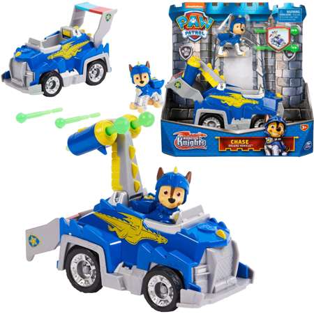 Paw Patrol Rescue Knights Verfolgungsfahrzeug mit Raketenwerfer