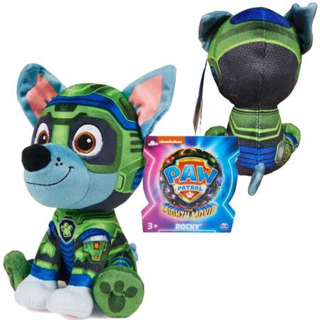 Paw Patrol The Movie 2 Maskottchen Rocky weiches Kuscheltier 17 cm