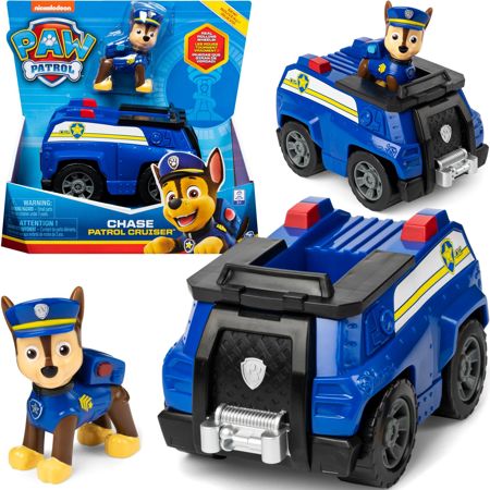 Paw Patrol Verfolgungsjagd-Funkauto mit Figur Das Set Chase und das Polizeiauto