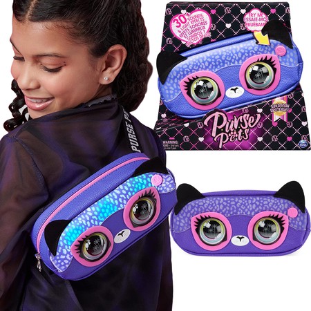 Purse Pets Savannah Spotlight Katzenniere mit Augen