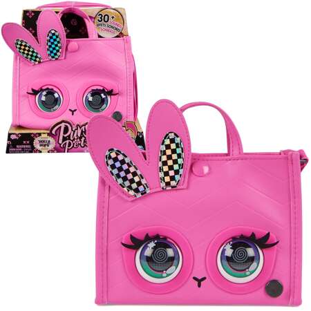 Purse Pets Small Pink Interaktive Hasentasche mit beweglichen Augen + Sound