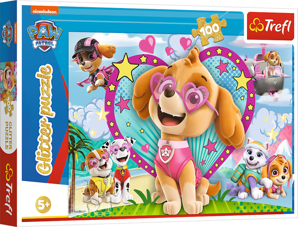 Puzzle 100 Paw Patrol Brokat Skye 14818 Trefl