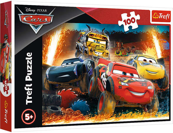 Puzzle 100 Teile Extreme race Cars 3