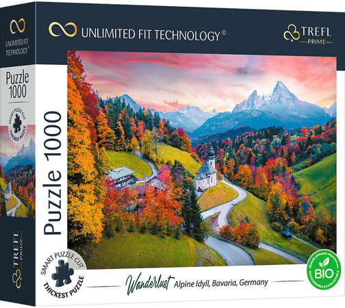 Puzzle 1000 Alpenidylle Bayern, Deutschland Unlimited Fit Technology