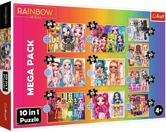 Puzzle 10in1 Rainbow High 329 Teile