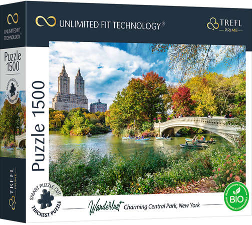 Puzzle 1500 Charming Central Park, New York Unbegrenzt fit Technologie