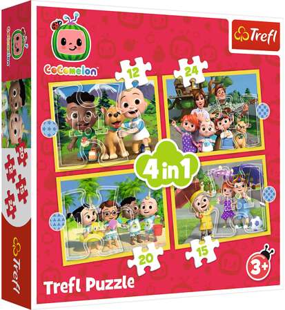 Puzzle 4in1 Cocomelon Meet the Heroes Trefl 3+