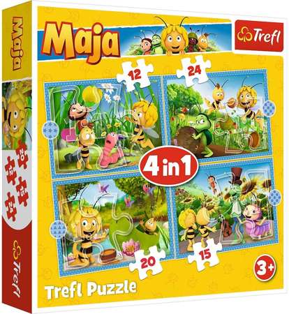 Puzzle 4in1 Die Abenteuer der Biene Maja 71 Elemente