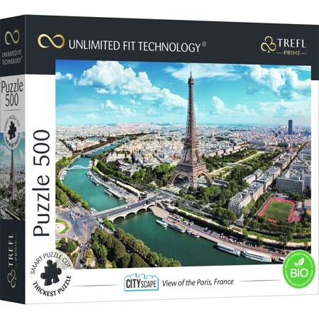 Puzzle 500 Paris, Frankreich Unlimited Fit Technology Trefl Prime