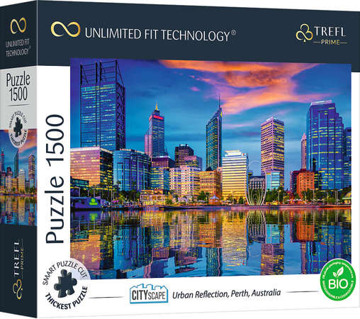 Puzzle Australien Perth Lichter Miasta UFT Trefl 1500 Elemente