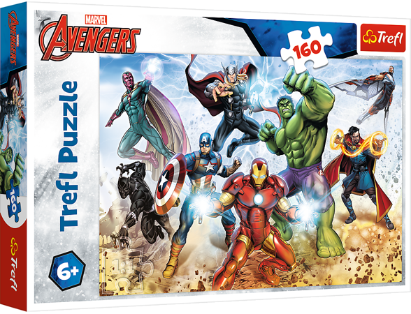 Puzzle Avengers bereit, die Welt zu retten 160 Elemente Trefl 15368