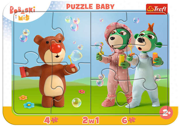 Puzzle Frame 2in1 Funny Bobaski The Treflik Family 10 Elemente