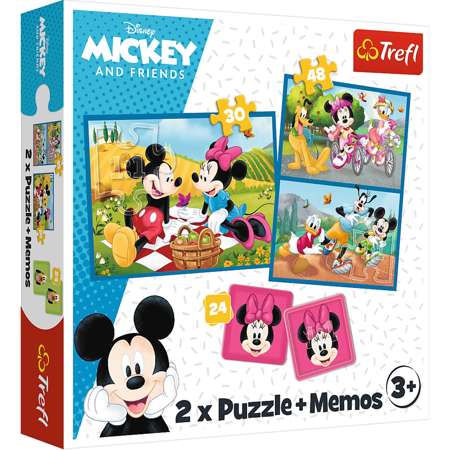 Puzzle Memory Micky Maus und Freunde Trefl 2in1 3+