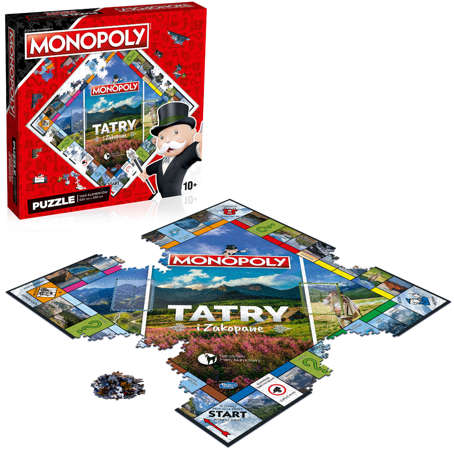 Puzzle Monopoly Tatra-Gebirge und Zakopane Spielbrett 1000 Elemente Winning Moves