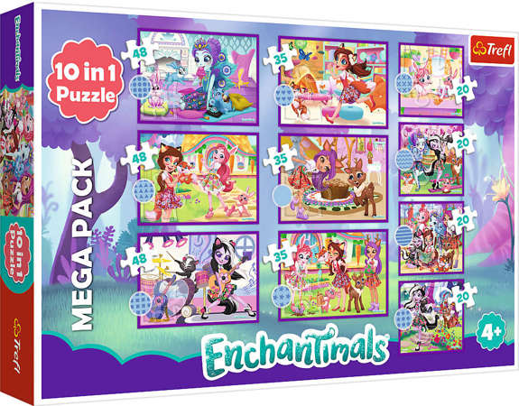 Puzzle Set 10in1 Mega Pack Enchantimals 329 Teile 