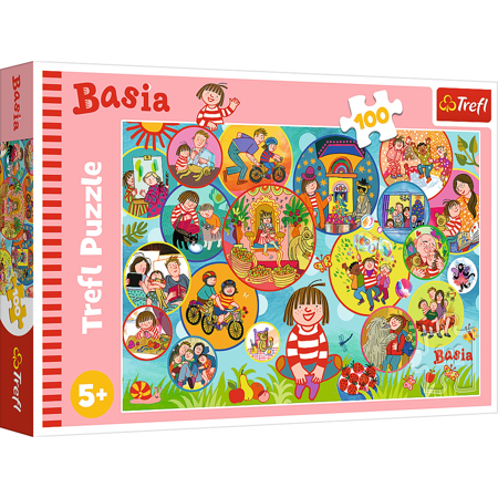 Puzzle Trefl 100 Elemente Verbringe den Tag mit Basia 5+