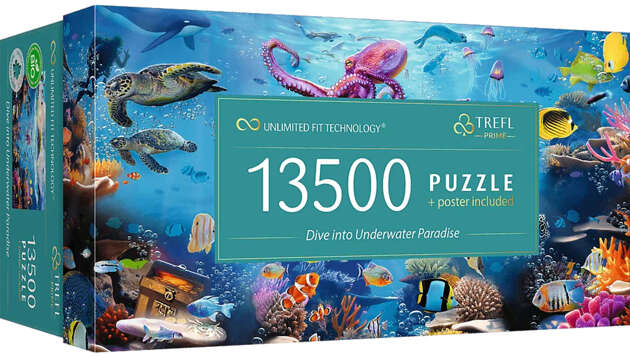 Puzzle Trefl 13500 Elemente Tauchgang ins Unterwasserparadies 