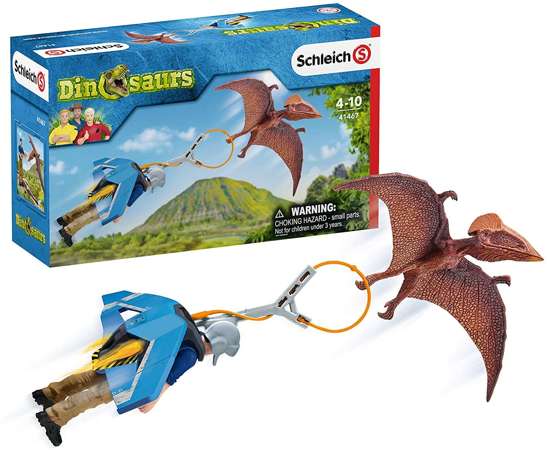 Schleich Dinosaurier Jetpack Verfolgungsjagd-Set