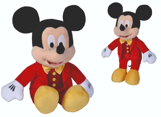 Simba Disney-Maskottchen Micky Maus im roten Anzug
