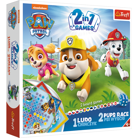 Spiel Paw Patrol 2in1 Sorry + Rennen