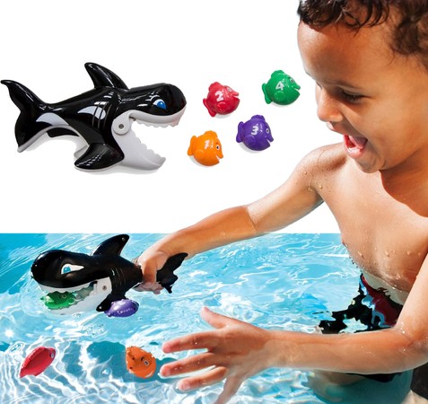 SwimWays Orca und Fisch Wasserspielzeug